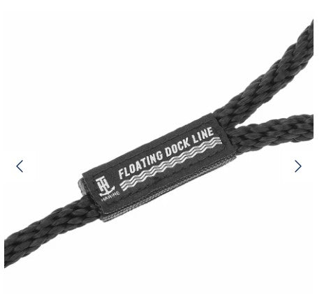 T-H Marine Supplies - Black 3/8" X 15' MFP Dock Line