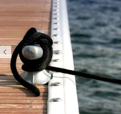 T-H Marine Supplies - Black 1/2" X 25' Premium Double Braid Dock Line
