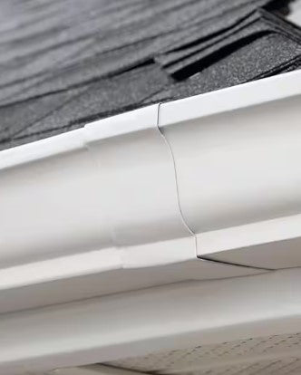 Amerimax 5 in. White Aluminum K Slip Joint Connector -- 27-009