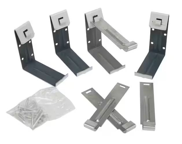 Amerimax Snap Lok Gutter Brackets 5" White Alum. - 4/Bag -- 25-024