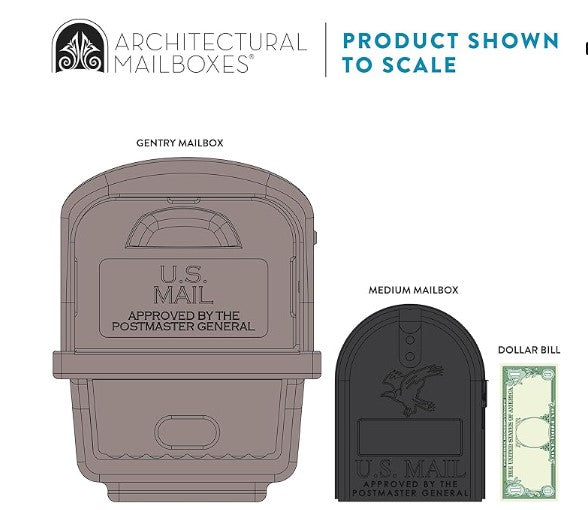 Architectural Mailboxes Gentry Plastic Post & Box Kit