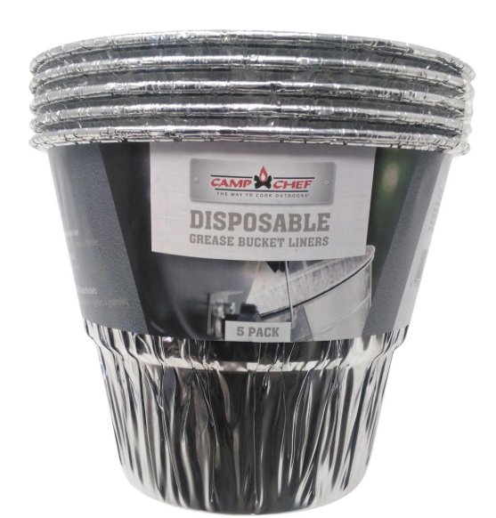 Camp Chef DISPOSABLE PELLET GRILL GREASE BUCKET LINERS (5-PK) -- PGFB
