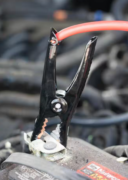 Road Power 16 ft. 4-Gauge 400 Amp Red Booster Cables