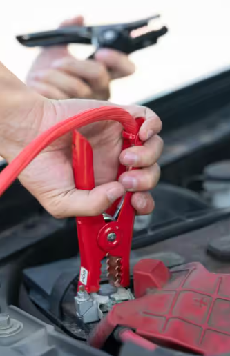 Road Power 16 ft. 4-Gauge 400 Amp Red Booster Cables