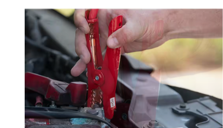 Road Power 16 ft. 4-Gauge 400 Amp Red Booster Cables