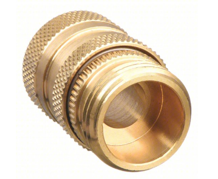 Mintcraft Male Quick Connector, 3/4 Inch Solid Brass Hose Connector -- 600-6027