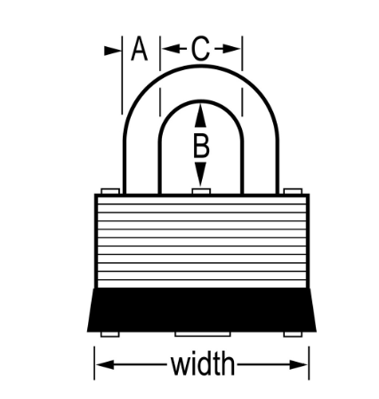 Master Lock Warded Padlock 10D