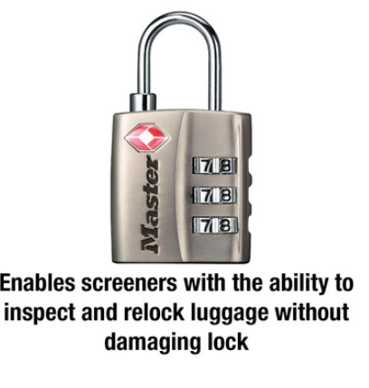 Master Lock TSA-Approved Luggage Lock 4680DNKL