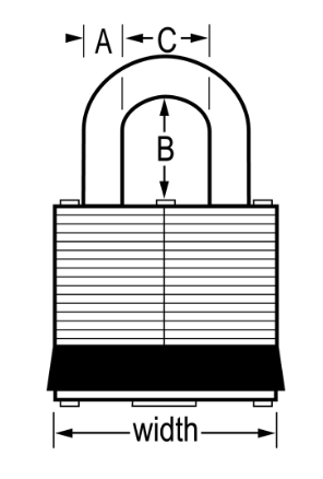 Master Lock Laminated Padlock - 7D