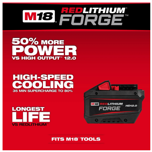 Milwaukee M18™ REDLITHIUM™ FORGE™ HD12.0 Battery Pack - 48-11-1813