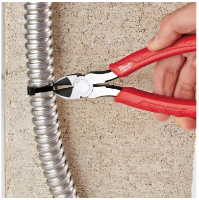 Milwaukee 8" Comfort Grip Diagonal Cutting Pliers - 48-22-6108