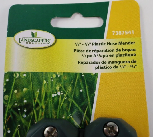 Landscapers Select 7387541 5/8"-3/4" Plastic Hose Mender