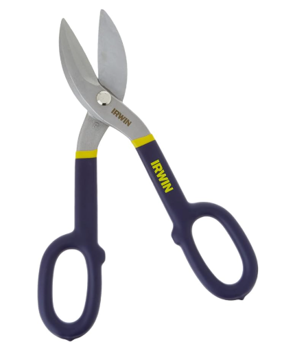 IRWIN Tools Tinner's Snip, Flat Blade, 10-inch (22010)