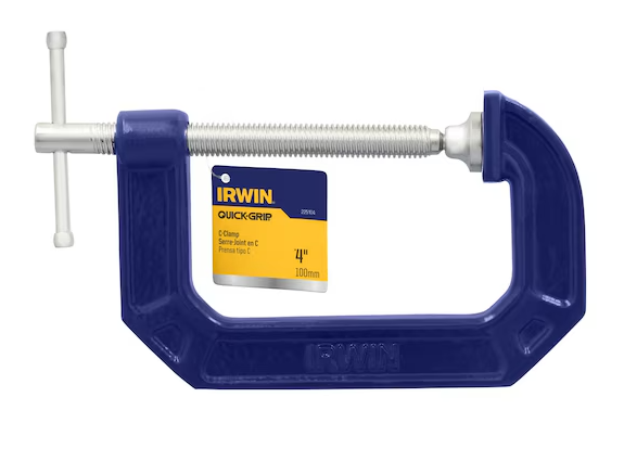 IRWIN QUICK-GRIP C Clamp, 4-Inch (225104C)