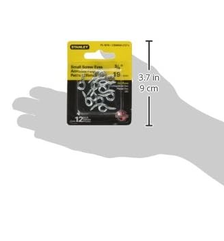Stanley 751870 - 3/4" 19mm Zinc Plated Screw Eye (12 pieces)