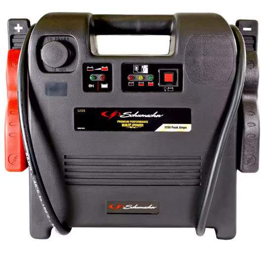 Schumacher SJ1328 Jump Starter, 12 V, 1100 A, Lead-Acid Battery