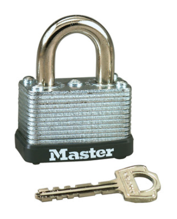 Master Lock 1-1/2" Self Lock Steel Padlock - 22T