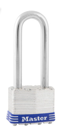 Master Lock 1DLJ - 1-3/4in Wide Laminated Steel Pin Tumbler Padlock with 2-1/2in Shackle