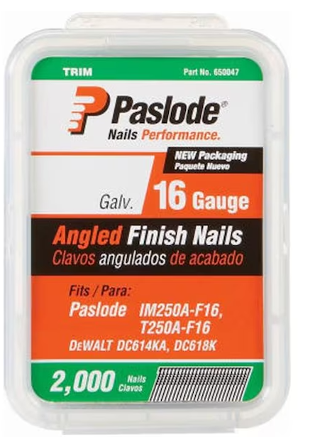 Paslode 650231 1.5 in. Angle Finish Nail; 16 Gauge