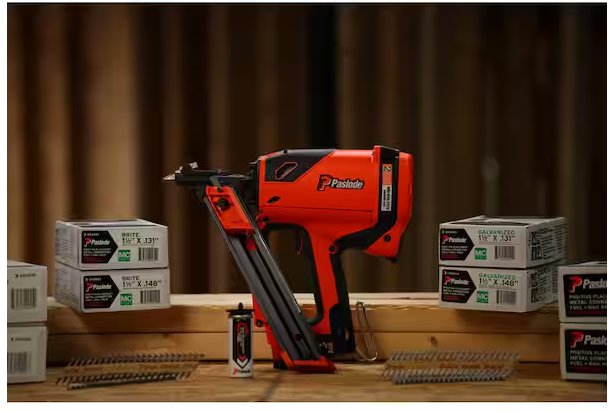 Paslode 1-1/2 in. x .131 in.10-Gauge 30-Degree Hot Galvanized Framing Nail Positive Placement Metal Connector FNP(800 Nail+Fuel)