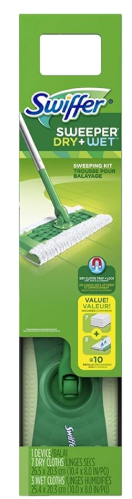 Swiffer Sweep + Mop, Broom & Mop Alternative, Dry & Wet Floor Cleaner, Fresh Scent, Cleaning Set