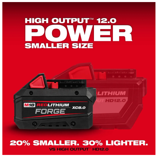 Milwaukee M18™ REDLITHIUM™ FORGE™ XC8.0 Battery Pack -- 48-11-1881