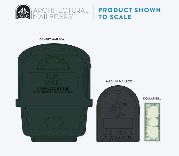 Architectural Mailboxes Gentry Plastic Post & Box Kit