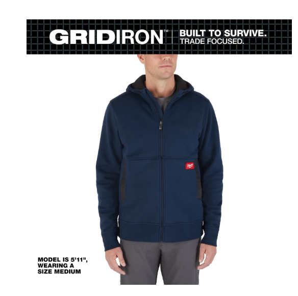 Milwaukee GRIDIRON™ Full-Zip Hoodie - M250U
