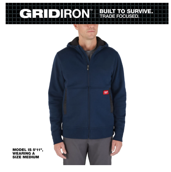 Milwaukee GRIDIRON™ Full-Zip Hoodie - M250U