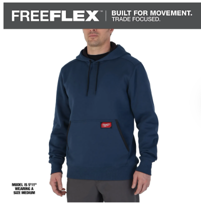 Milwaukee FREEFLEX™ Pullover Hoodie -- Blue - 351BL