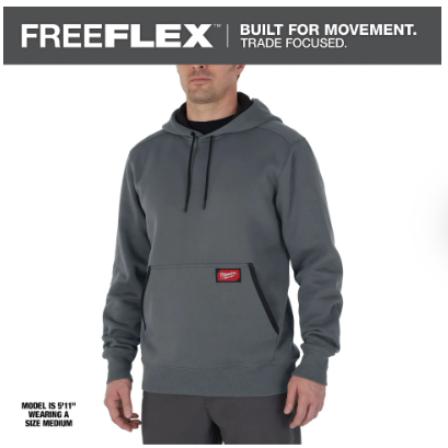 Milwaukee FREEFLEX™ Pullover Hoodie -- Gray - 351G