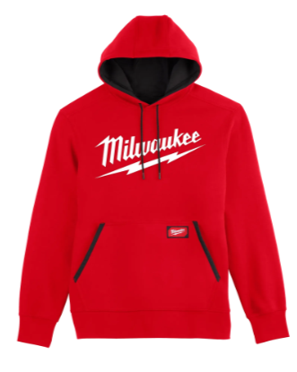 Milwaukee FREEFLEX™ Pullover Hoodie - Logo -- RED - 352R