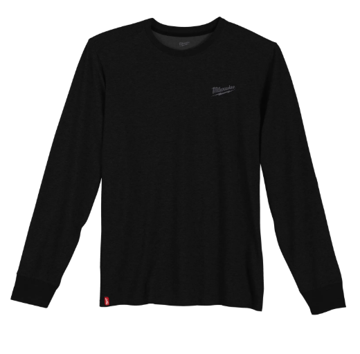 Milwaukee Tools Hybrid Long Sleeve Work T-Shirt - Black 604B