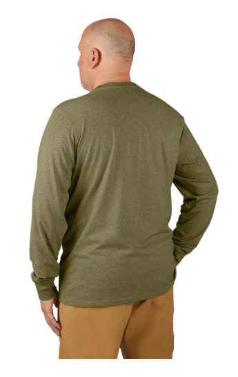 Milwaukee Tools Hybrid Long Sleeve Work T-Shirt - Green 604GN