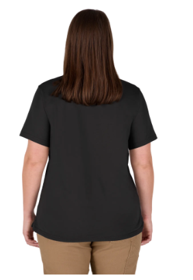 Milwaukee Women's GRIDIRON™ Pocket T-Shirt - Short Sleeve Black - F451B