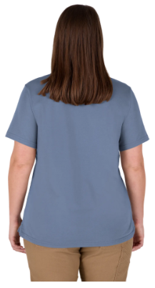 Milwaukee Women's GRIDIRON™ Pocket T-Shirt - Short Sleeve Blue - F451U