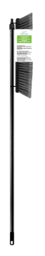 Simple Spaces 3018 Push Broom, 18 in L Trim, 56-1/8 in L, Threaded, Plastic Handle, Black - 92000/3018