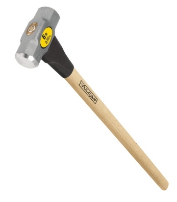 Vulcan 34512 Hammer, 6lb Head, Sledge, Forged Milled Head, Steel Head, Wood Handle