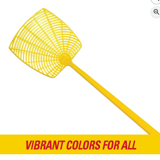 PIC 274-INN Plastic Fly Swatter Assorted Neon Plastic Fly Swatter