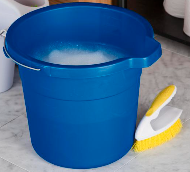 Sterilite 11234312 Spout Pail, 12 qt Capacity, Plastic, Blue