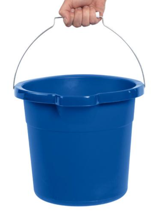 Sterilite 11234312 Spout Pail, 12 qt Capacity, Plastic, Blue