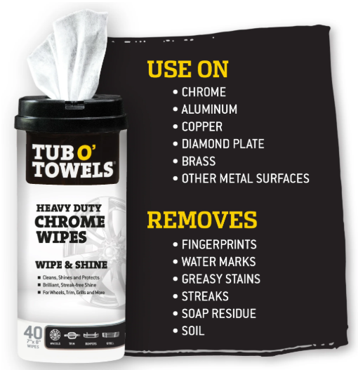 Tub O'Towels HD Chrome Wipes -- 2098275