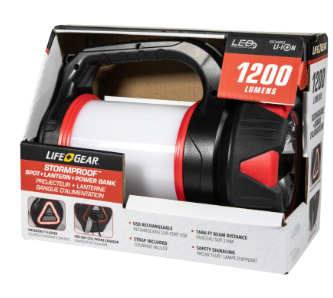 LifeGear 1200 Lumen Rechargeable USB Lantern