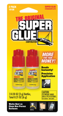 Superglue Corp 19108 Quick-Setting Adhesive, Liquid, Clear, 3 g