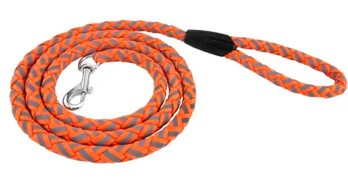 Ruffin It 7N80132-1 Ruffin'It 80132-1 Reflective Safety Leash, 6 ft L, 5/8 in W, Nylon, Black, L