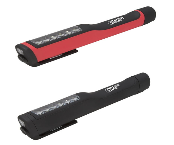 Power Zone - LED Pocket Light Assorted (Black or Red)