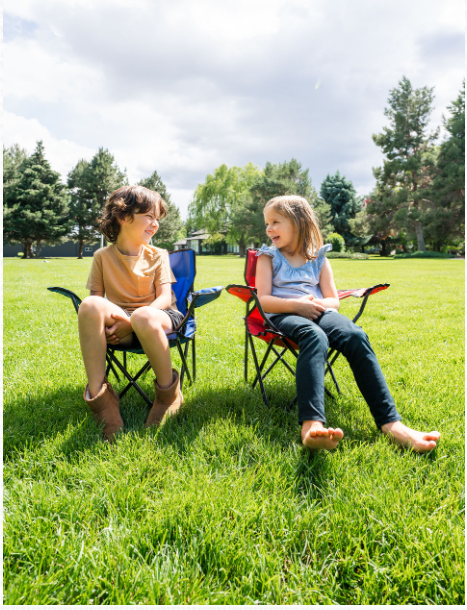 Pacific Play Tents Ruby Red Super Chairs (Folding) KIDS -- 56131
