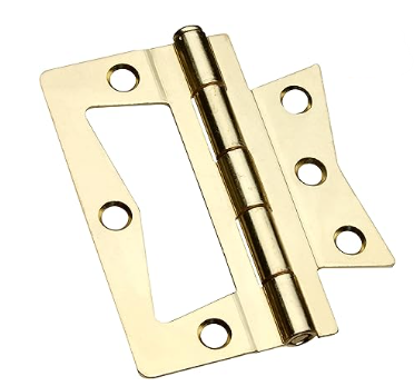Stanley Hardware S460-815 CD815 Non-Mortise Hinge in Bright Brass, 2 pack
