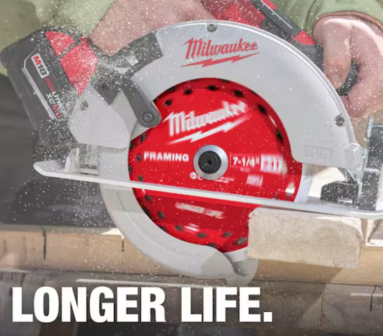 Milwaukee 7-1/4 in. x 24-Tooth Carbide Framing Circular Saw Blade -- 48-41-0740