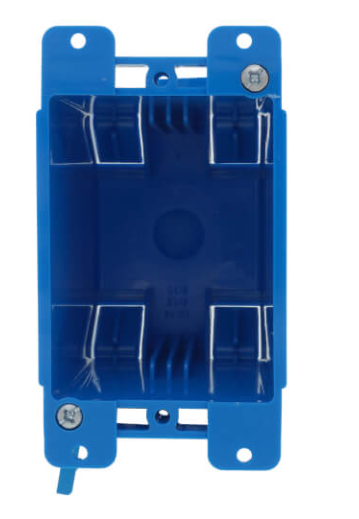 Carlon 20 Cubic Inch 1-Gang PVC Old Work Outlet Box w/ Mounting Ears & Swing Bracket